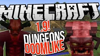 Minecraft Mod 19  Mas Dificultad Mas Mazmorras  Doomlike Dungeons Mod 19  Review Español [upl. by Caves]