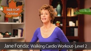 Jane Fonda Walking Cardio Workout  Level 2 [upl. by Allisan]