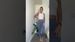 Alphalete Amplify Leggings in French Blue  Mini Review [upl. by Haraz]