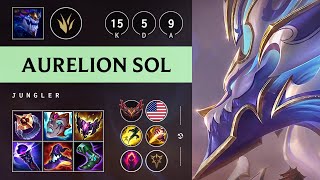 Aurelion Sol Jungle vs Nidalee Triple Kill Dominating  NA Grandmaster Patch 1417 [upl. by Assenab]