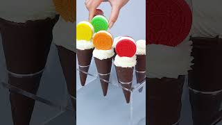 Creative Oreo Rainbow Ice Cream Corn Ideas shorts [upl. by Cunningham274]