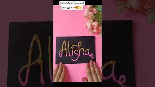 Most requested name 👍💕comment viralvideo viralshort yt diycalligraphy diy craft tutorial lv [upl. by Zephaniah]