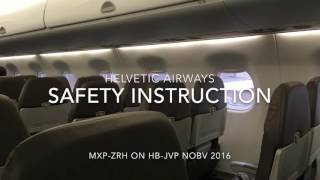 helvehelvetic airways safety instruction [upl. by Arlinda]