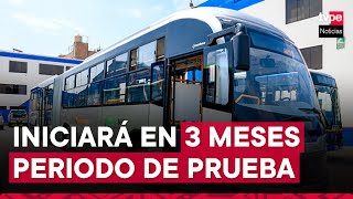 ATU nuevo bus articulado del Metropolitano podrá transportar a 164 pasajeros [upl. by Nodnnarb]