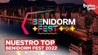 Nuestro TOP Benidorm Fest 2022  Votación Cerrada [upl. by Annahsar]