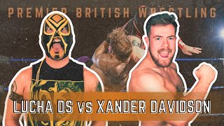 Lucha DS vs Xander Davidson  PBW LIVE IN AIRDRIE 28924 [upl. by Ennalyrehc]