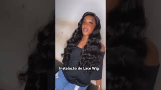 Como fazer aplicação de lace wiglacewigs lace peruca cabeloondulado hair shorts music song [upl. by Ttemme352]