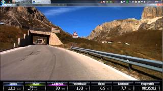 Tacx RLV  Sella Ronda ArabbaPasso Pordoi 2239m [upl. by Piane]