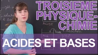 Acides et bases  PhysiqueChimie  3e  Les Bons Profs [upl. by Zelda]