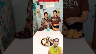 Bottle Flip And Samosa Gulab Jamun Pastry Challenge  Saroj Family Challenge  shorts short [upl. by Alag]