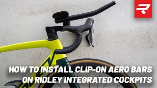 RIDLEY HOW TO  How to install clipon aero bars on Ridley integrated cockpits [upl. by Elsbeth]