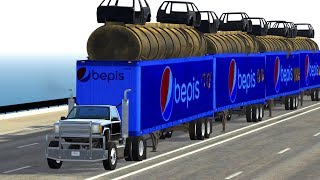 BeamNG Drive Crashes  Insane Crashes With Trucks 6 [upl. by Kallman]