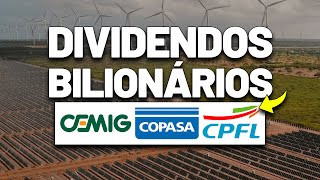 BONIFICAÇÃO DE 30 EM AÇÕES e ANÚNCIOS DE DIVIDENDOS CEMIG COPASA E CPFL ENERGIA NOTÍCIAS [upl. by Acinnod753]