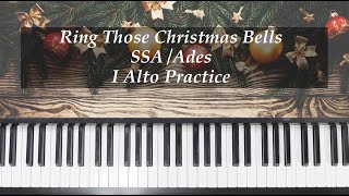 Ring Those Christmas Bells  SSA  Ades  I Alto Practice with Brenda [upl. by Anier]