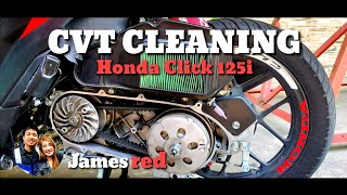 CVT Cleaning to Honda Click 125i [upl. by Aloivaf]