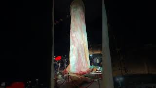 VIDEO NM  Napoli l’installazione “Tu sì ‘na cosa grande” di Gaetano Pesce in Piazza Municipio [upl. by Cayser]