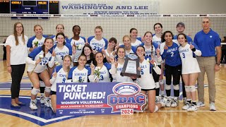 Volleyball claims 2024 ODAC Championship [upl. by Aisor]