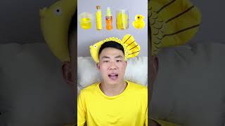 🧀🧇🥟🎧ASMR Yellowthemed Mukbang  Perfect for Sleepimmersive asmr asmrsounds funny [upl. by Airbmak804]