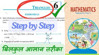 Triangles class 10 chapter 6  exercise 63 solved ssc bpsctre4 stetmaths shorts [upl. by Nagyam]