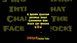 5 More Iconic Guitar Intros That Changed The Face Of Rock classicrock Guitar [upl. by Dawna450]