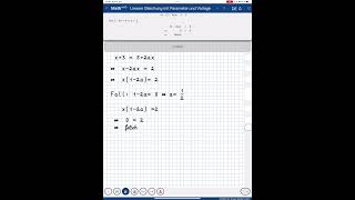 Lösung einer linearen Gleichung mit Parameter [upl. by Animrac]
