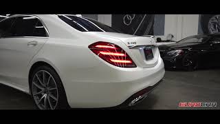 2018 MercedesBenz S450  designo Cashmere White Magno Matte Exterior [upl. by Eart]