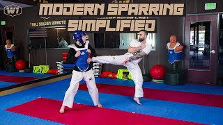 Modern Sparring Simplified  Taekwondo Sparring Tips [upl. by Barina]