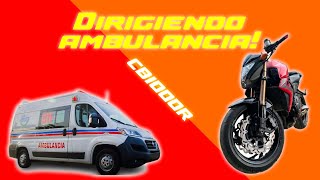 Dirigiendo ambulancia  JAVI BIKER [upl. by Erlond818]