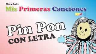 Pin Pon Es Un Muñeco  CON LETRA  Nora Galit [upl. by Reivad]