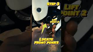 How To Lift A Motorcycle With Motorcycle Stands Tutorial motorcycletutorial [upl. by Aleb]