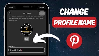 How to Change Your Profile Name on Pinterest  New Update [upl. by Whitcomb287]