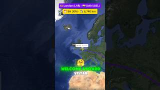 🛫 95Hour NonStop Journey Vistara from London to Delhitravel flightaviation [upl. by Hezekiah]