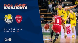 EWE Baskets Oldenburg vs Würzburg Baskets  Full Game Highlights  Spieltag 23 Saison 2324 [upl. by Bodwell724]