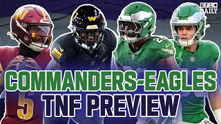 Commanders vs Eagles Game Preview  NFL Daily [upl. by Erihppas]