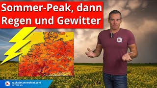 Auf Sommerpeak folgen Regen und Gewitter zum Donnerstag und Freitag [upl. by Sandra]