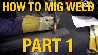 How To MIG Weld MIG Welding Basics Demo Part 1  Eastwood [upl. by Nivets183]