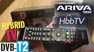 Ferguson 💥ARIVA T800i HbbTV 🔥 DVBT2 Tuner 👍 [upl. by Kleper]