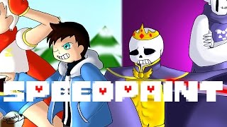 SpeedPaint SwitchTale and StoryShift Undertale AUs [upl. by Relyt]