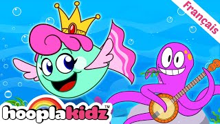 Le poisson est la reine de la mer 🐠 Plus de chansons pour les enfants  HooplaKidz Français [upl. by Akehsat303]