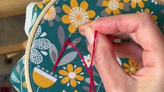 Outline Stitch amp Stem Stitch Tutorial  Basic Embroidery Stitch Tutorial for Beginners [upl. by Cestar]