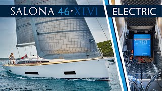 New Electric Powered Sailing Yacht Salona 46 [upl. by Arleyne]