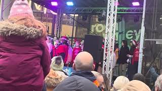 Bury music services performing silent night at the bury christmas light switch on November 2024 [upl. by Cade]