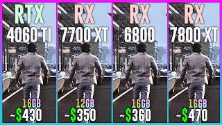 RTX 4060 TI 16GB vs RX 7700 XT vs RX 6800 vs RX 7800 XT  Tested in 25 Games [upl. by Edmunda860]