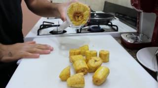 How to make Tostones Fried Plantains [upl. by Dove]