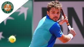 Stan Wawrinka  Top 5 Best Shots  RolandGarros 2017 [upl. by Namdor]