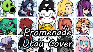 Promenade but Every Turn a Different Character Sings FNF Promenade Everyone Sings  UTAU Cover [upl. by Dal]