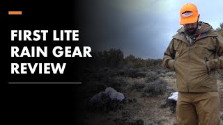 FIRST LITE RAIN GEAR REVIEW [upl. by Yarehs]