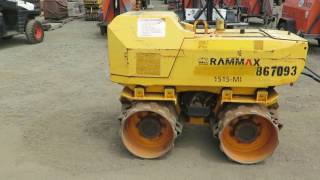 lot 21 2012 Rammax 1515 MI33 Trench Roller with Remote [upl. by Ened]