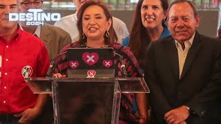 Elecciones 2024 Xóchitl Gálvez y oposición a la espera de resultados oficiales [upl. by Anelac974]