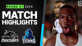 Panthers v Titans Match Highlights NRL 2024 Reaction [upl. by Ermina158]